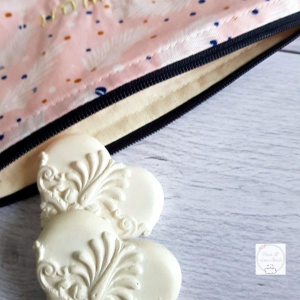 pochette maman en or rose