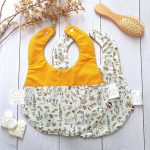 Duo bavoirs pour bébé cadeau naissance liste de naissance fabriqué en france