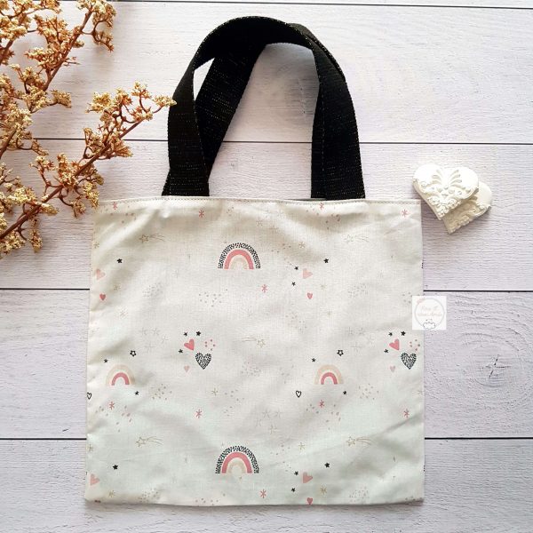 sac enfant rainbow rose et rêves dorés