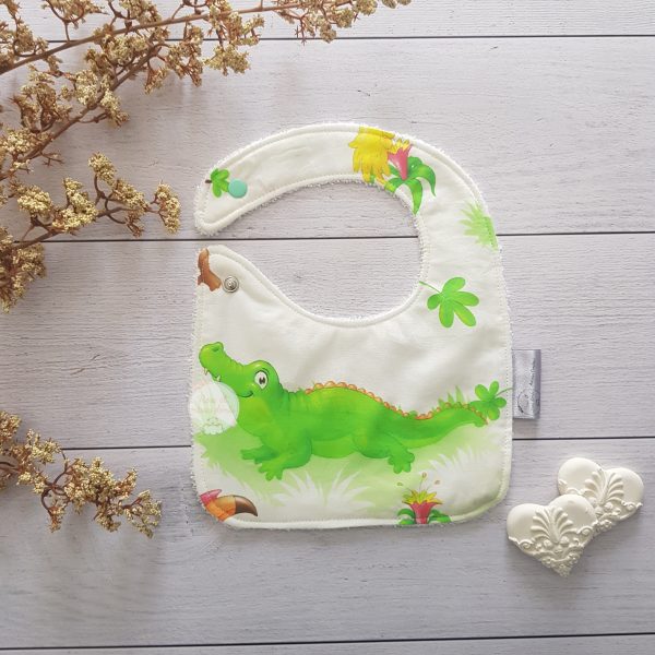 bavoir croco pour enfant