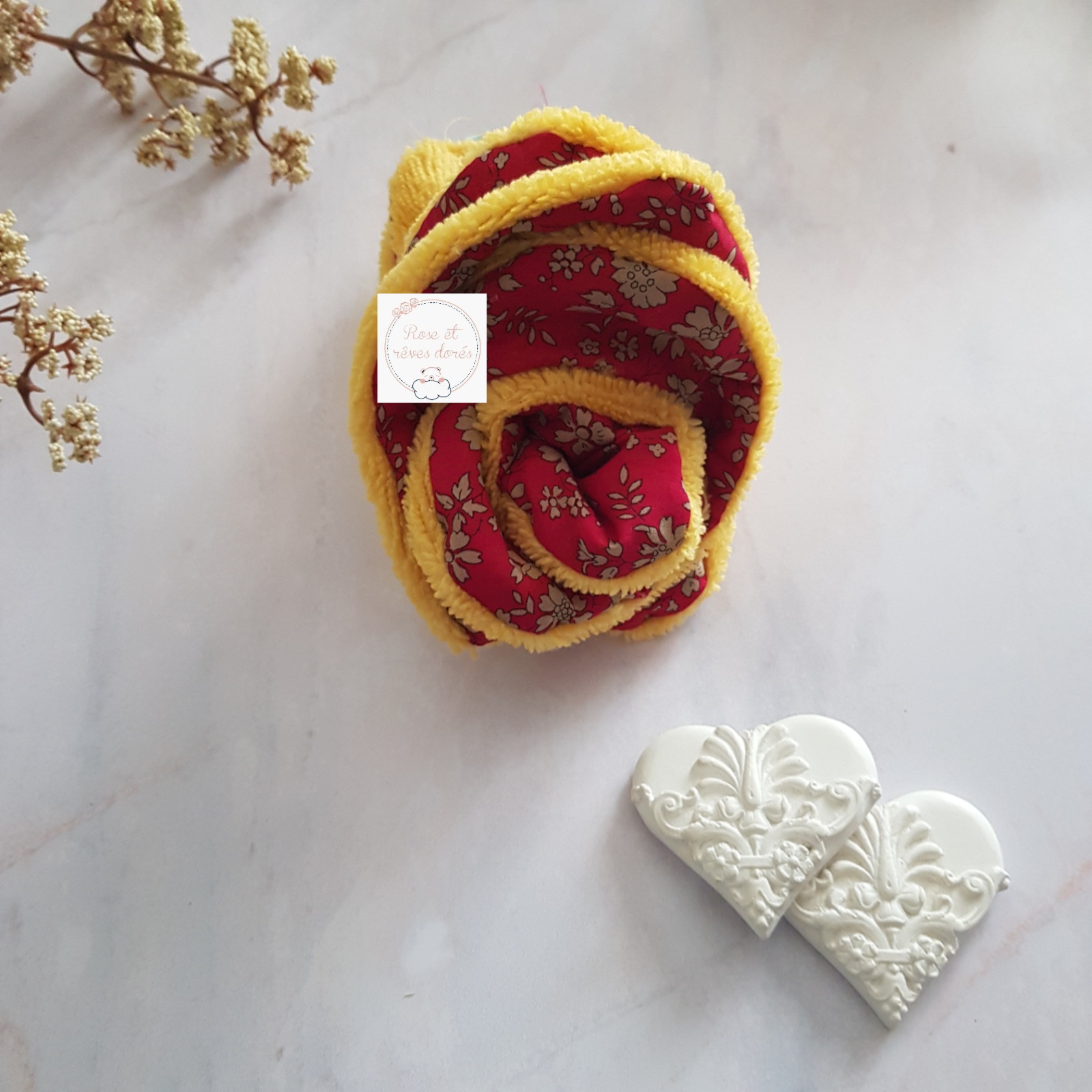 lingettes rose et rêves dorés