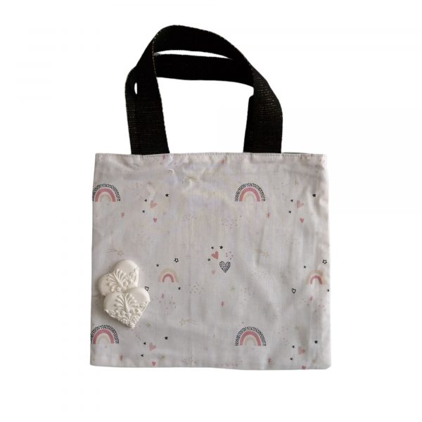 sac tote bag réversible pour enfant pour ranger livres gouter doudou