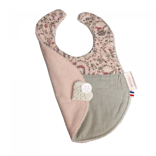 Trio de bavoir bébé doux animaux – Image 2