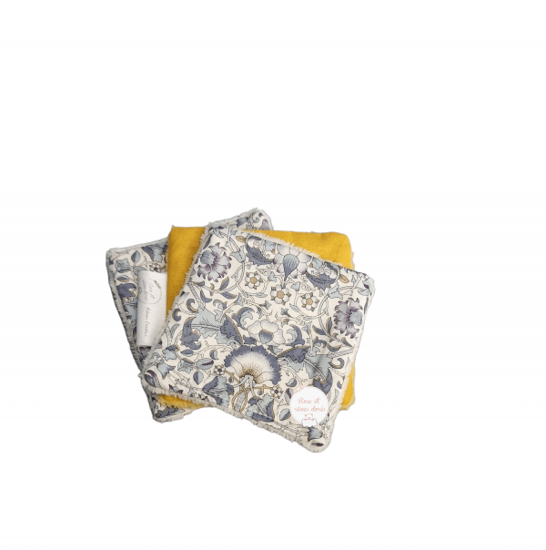 lingettes liberty Rose et rêves dorés