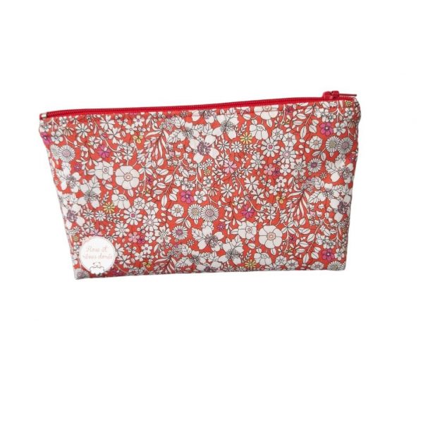 Trousse en liberty pour adultes ou enfants pour l'école ou le bureau ou ranger des cosmétiques