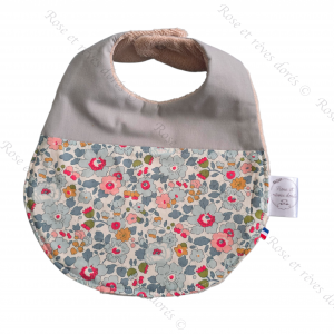 Bavoir pour bébé douces fleurs