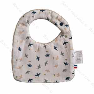 Bavoir pour bébé petites hirondelles
