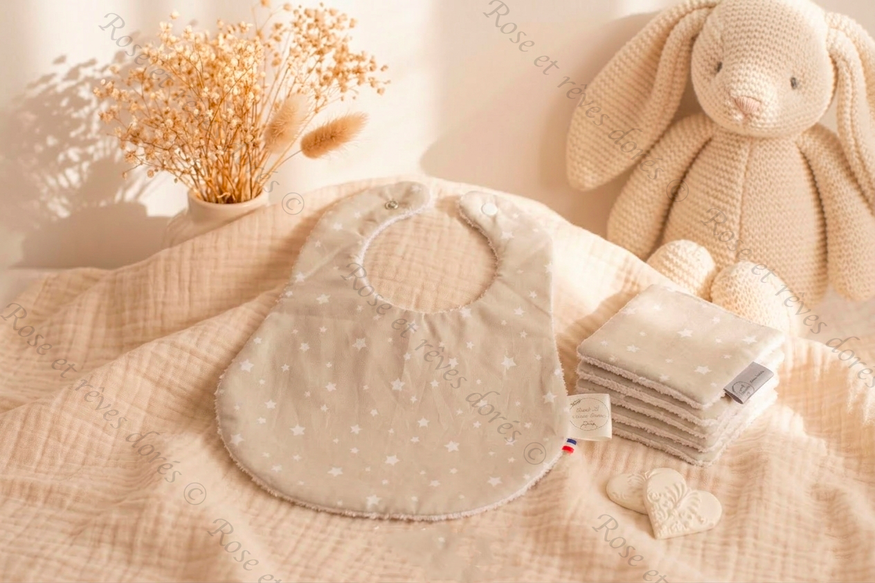 coffret naissance nougatine Rose et rêves dorés